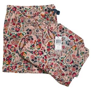 Vera Bradley NWT Short Sleeved Pajama Set PRARIE PAISLEY 2XL ($75) 100% Cotton